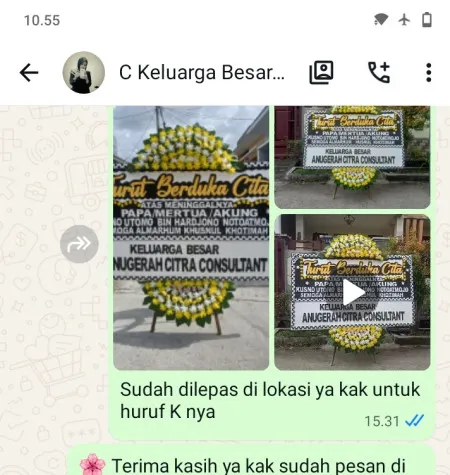 Pengiriman Papan Bunga Duka Universitas Atma Jaya
